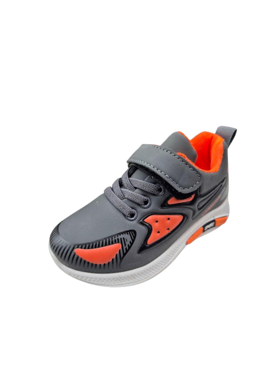ZAPATILLAS NIÑO VINNYS OUTLET DEPORTIVAS CASUALES NARANJO VELCRO - 1
