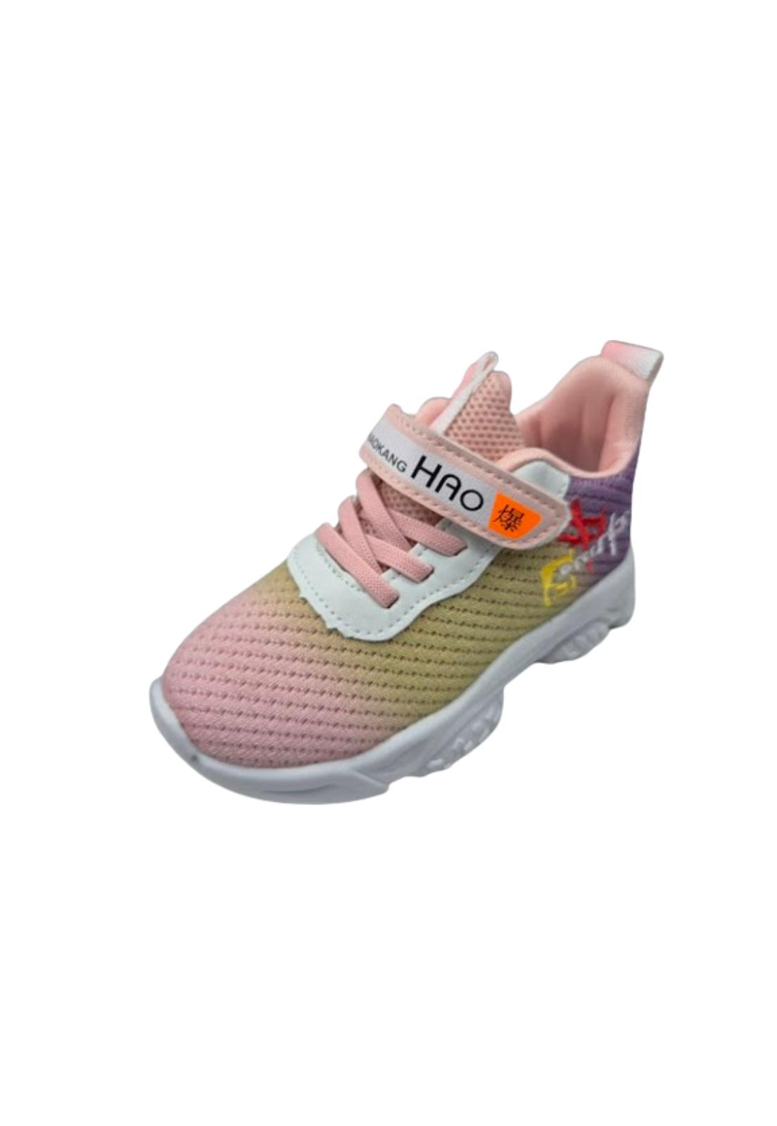 ZAPATILLAS NIÑA VINNYS OUTLET URBANAS CASUALES ROSADO VELCRO - 1