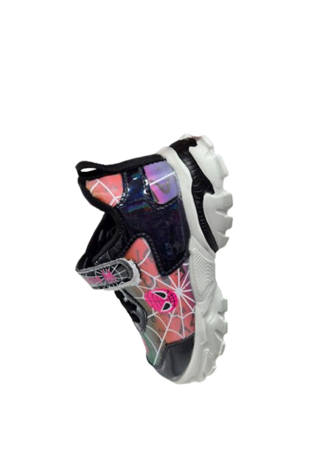 ZAPATILLAS NIÑA VINNYS OUTLET URBANAS CASUALES NEGRO BRILLANTE - 3