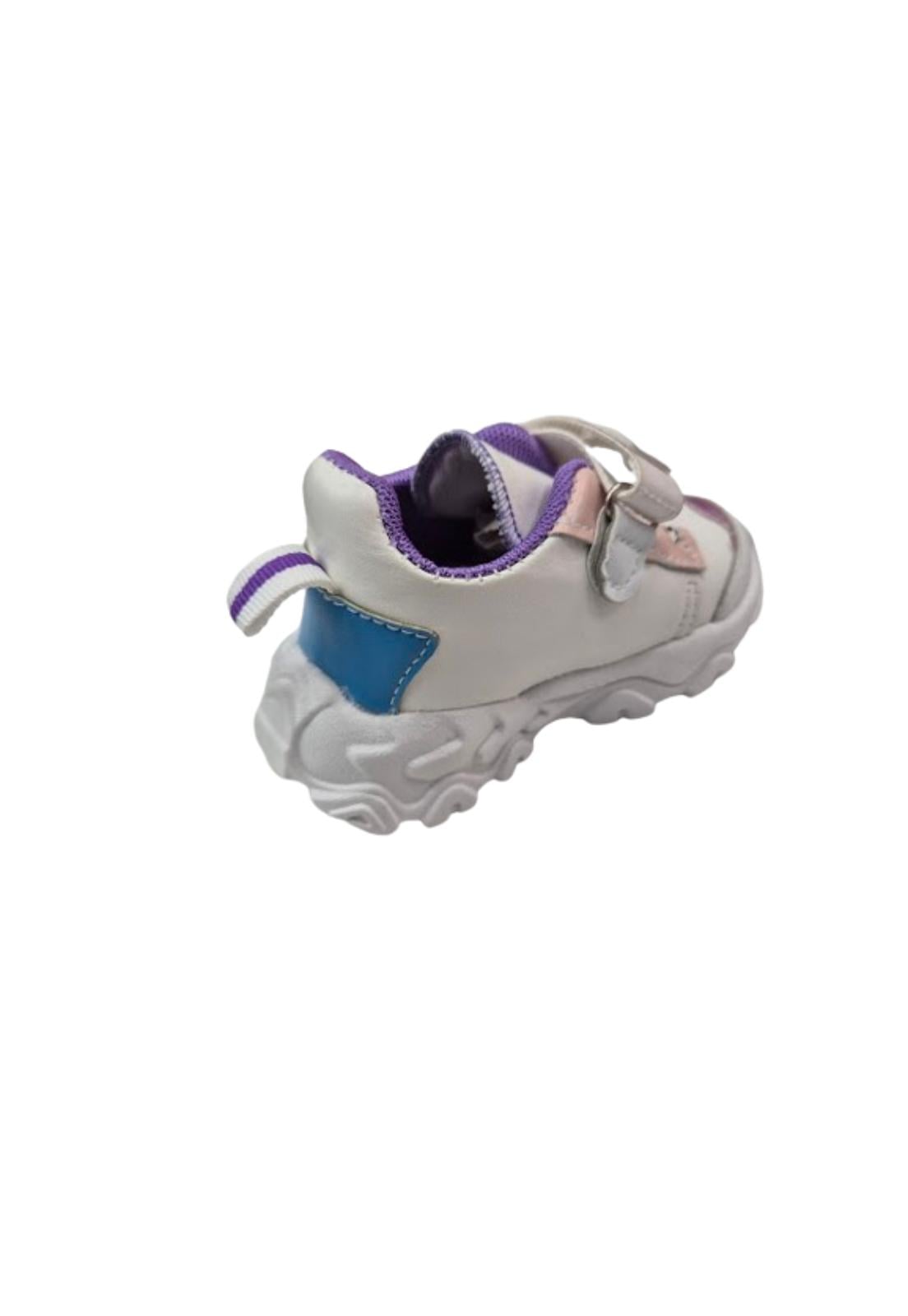 ZAPATILLAS NIÑA VINNYS OUTLET URBANAS CASUALES BLANCO VELCRO - 2
