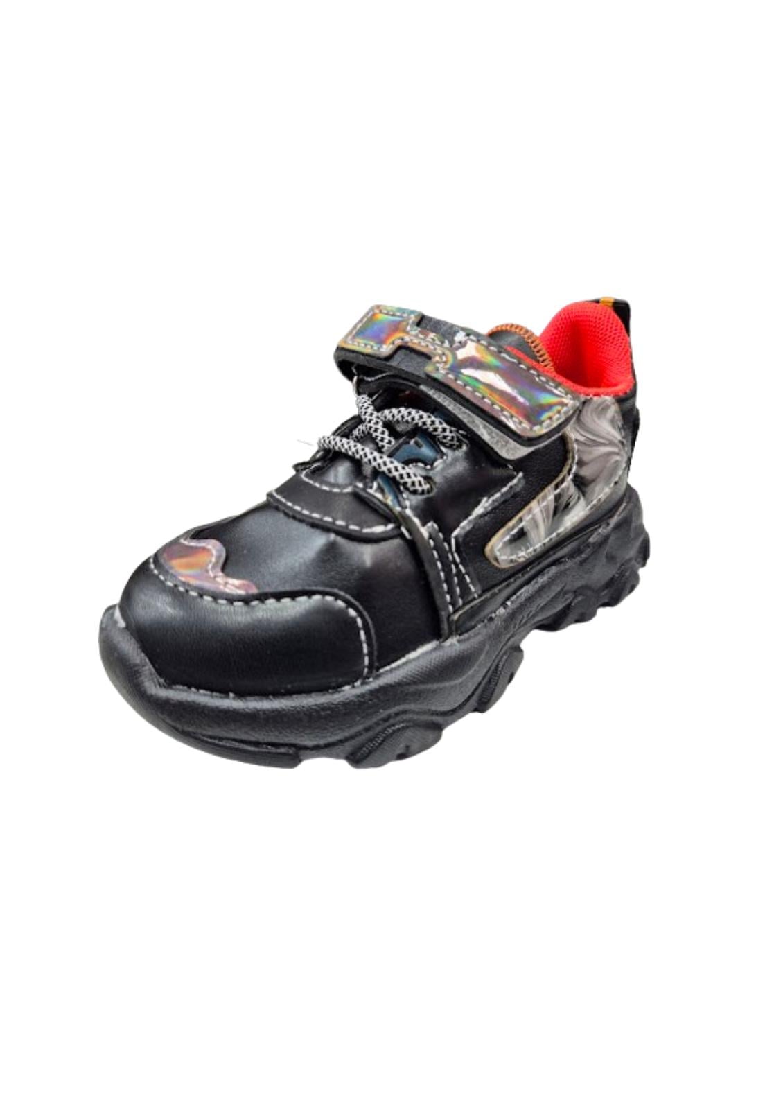 ZAPATILLAS UNISEX VINNYS OUTLET URBANAS CASUALES NEGRO VELCRO - 1