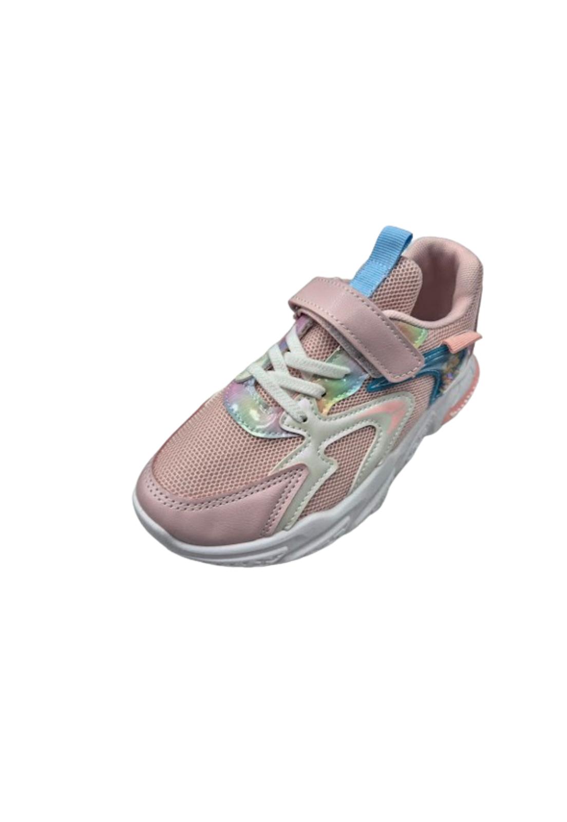 ZAPATILLA URBANA NIÑA ROSADO VELCRO - 1