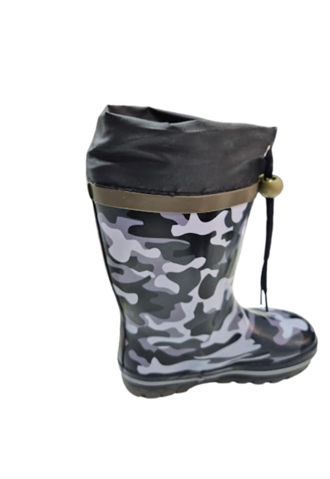 BOTAS NIÑO VINNYS OUTLET NEGRO AGUA LLUVIA - 2