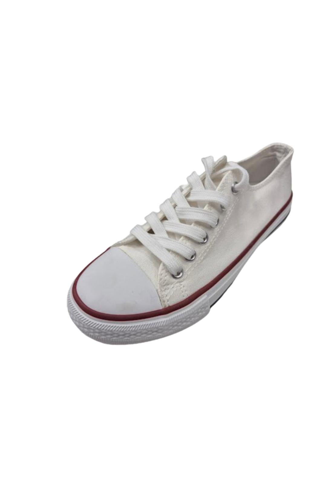 ZAPATILLAS MUJER VINNYS OUTLET URBANAS CASUALES BLANCO LONA - 1