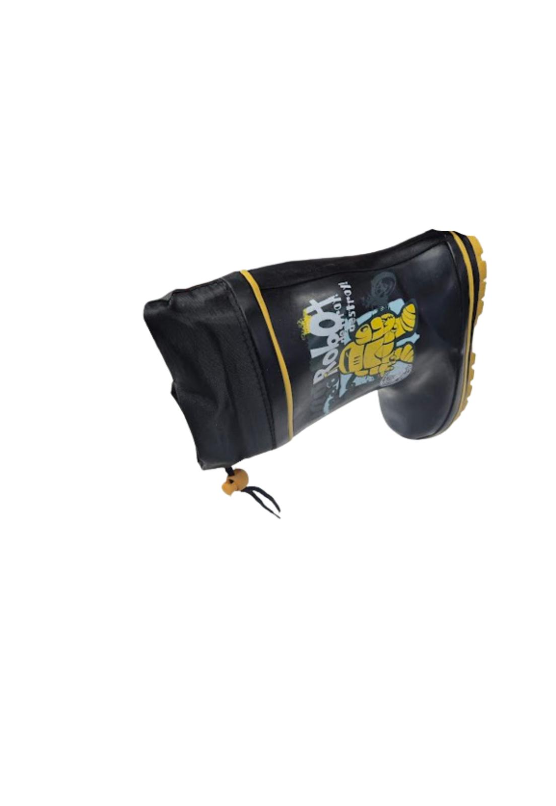 BOTAS NIÑO VINNYS OUTLET NEGRO AGUA LLUVIA CHIPORRO - 3