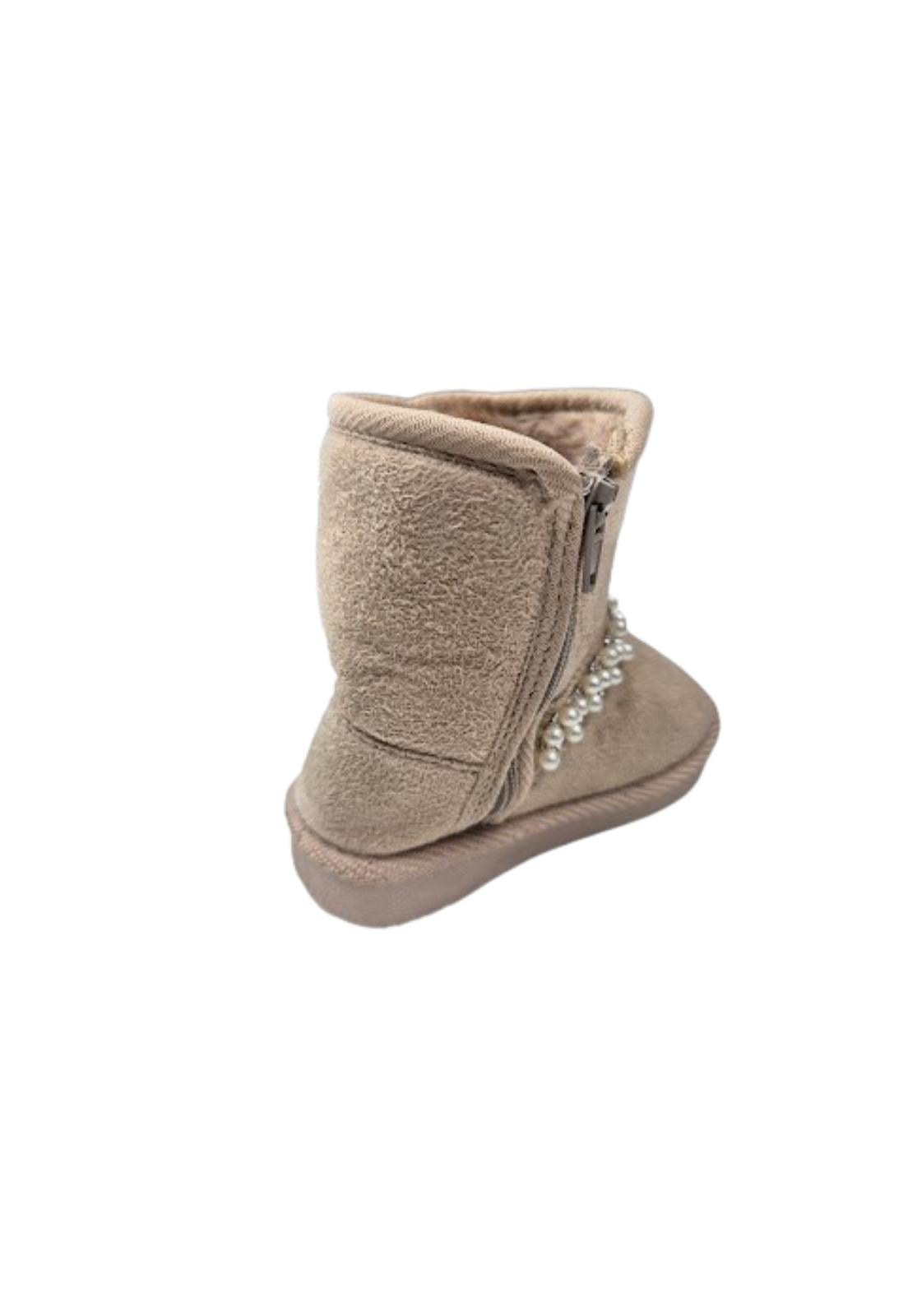 BOTAS NIÑA VINNYS OUTLET BEIGE CHIPORRO - 2