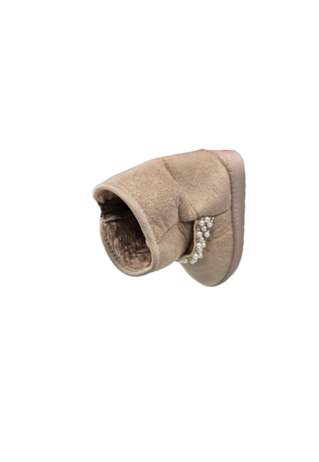 BOTAS NIÑA VINNYS OUTLET BEIGE CHIPORRO - 3