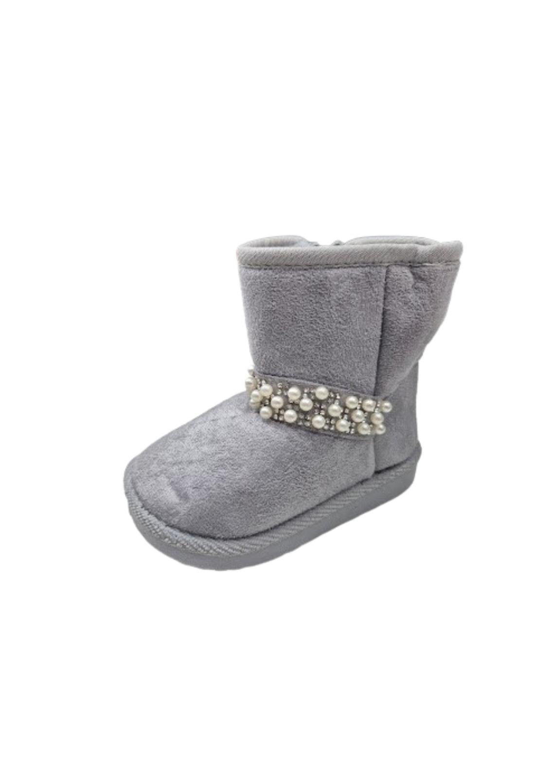 BOTAS NIÑA VINNYS OUTLET GRIS CHIPORRO - 1