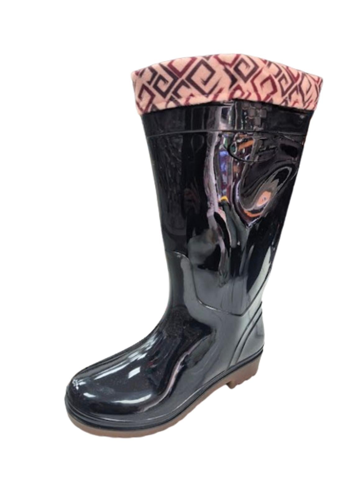 BOTA DE AGUA LLUVIA MUJER NEGRO - 1