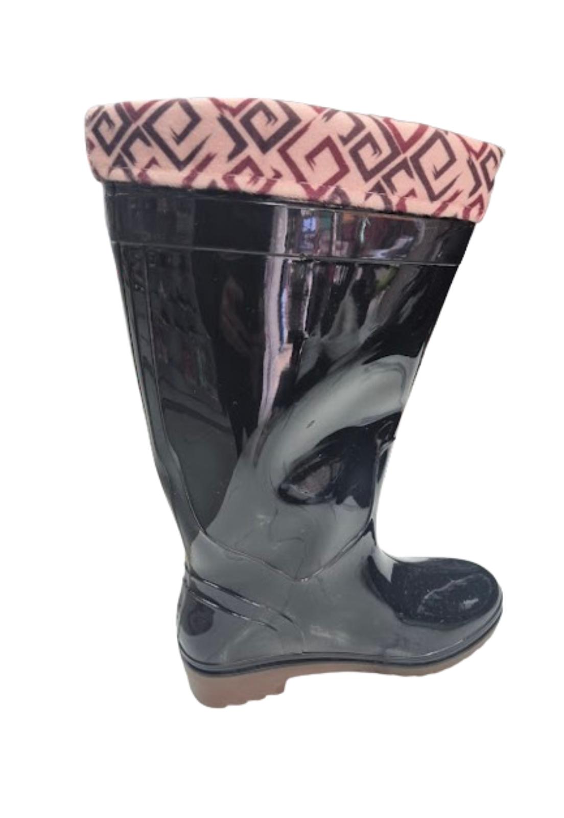 BOTA DE AGUA LLUVIA MUJER NEGRO - 2