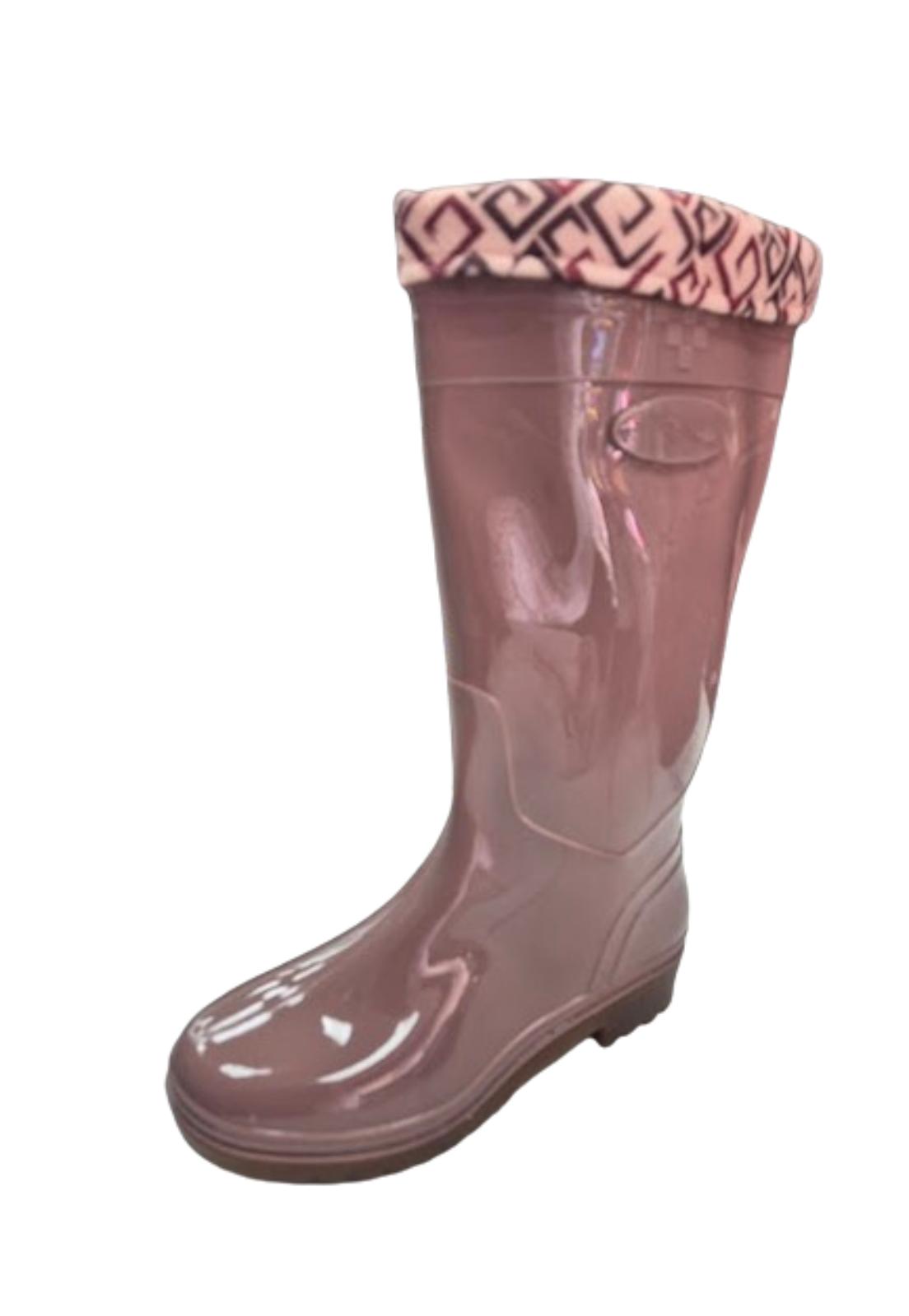 BOTA DE AGUA LLUVIA MUJER BEIGE - 1
