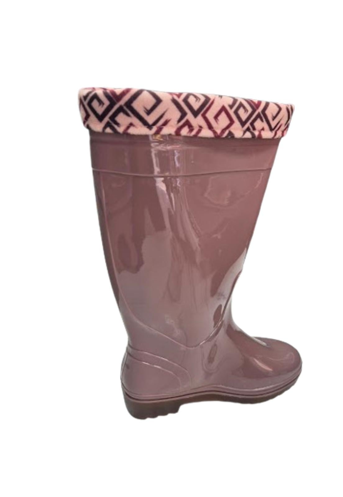 BOTA DE AGUA LLUVIA MUJER BEIGE - 2
