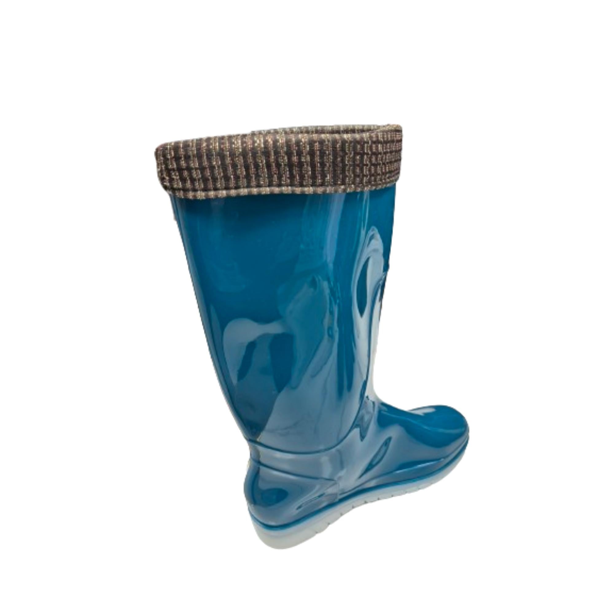 BOTAS MUJER VINNYS OUTLET TURQUESA AGUA LLUVIA - 2