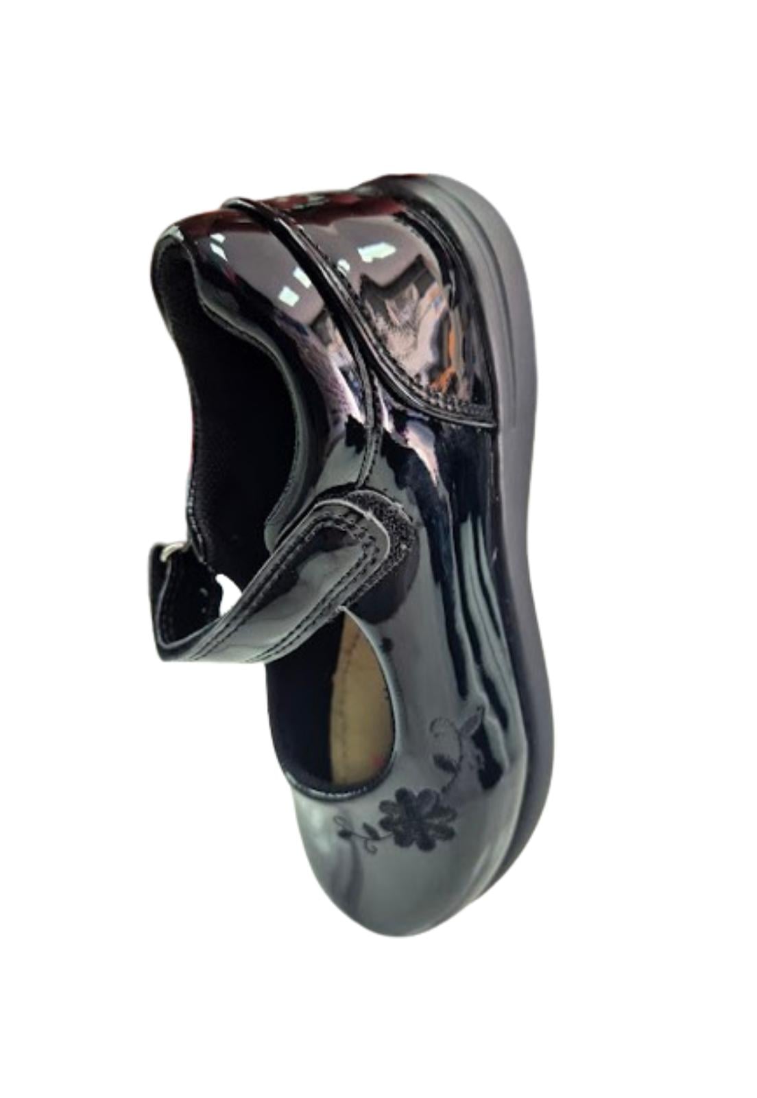 ZAPATO CHAROL CUECA NEGRO NIÑA - 3