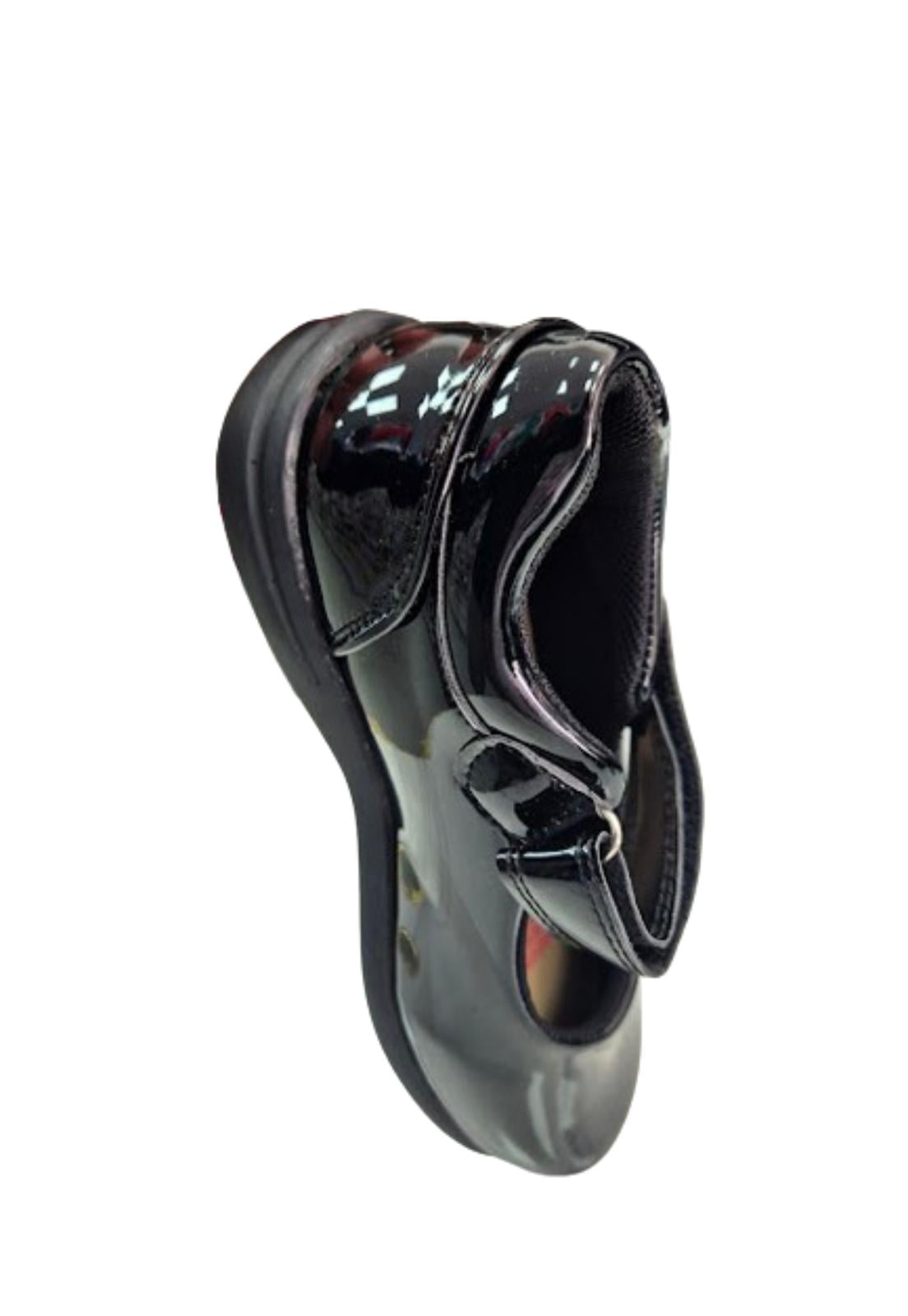 ZAPATO CHAROL CUECA NEGRO NIÑA - 4