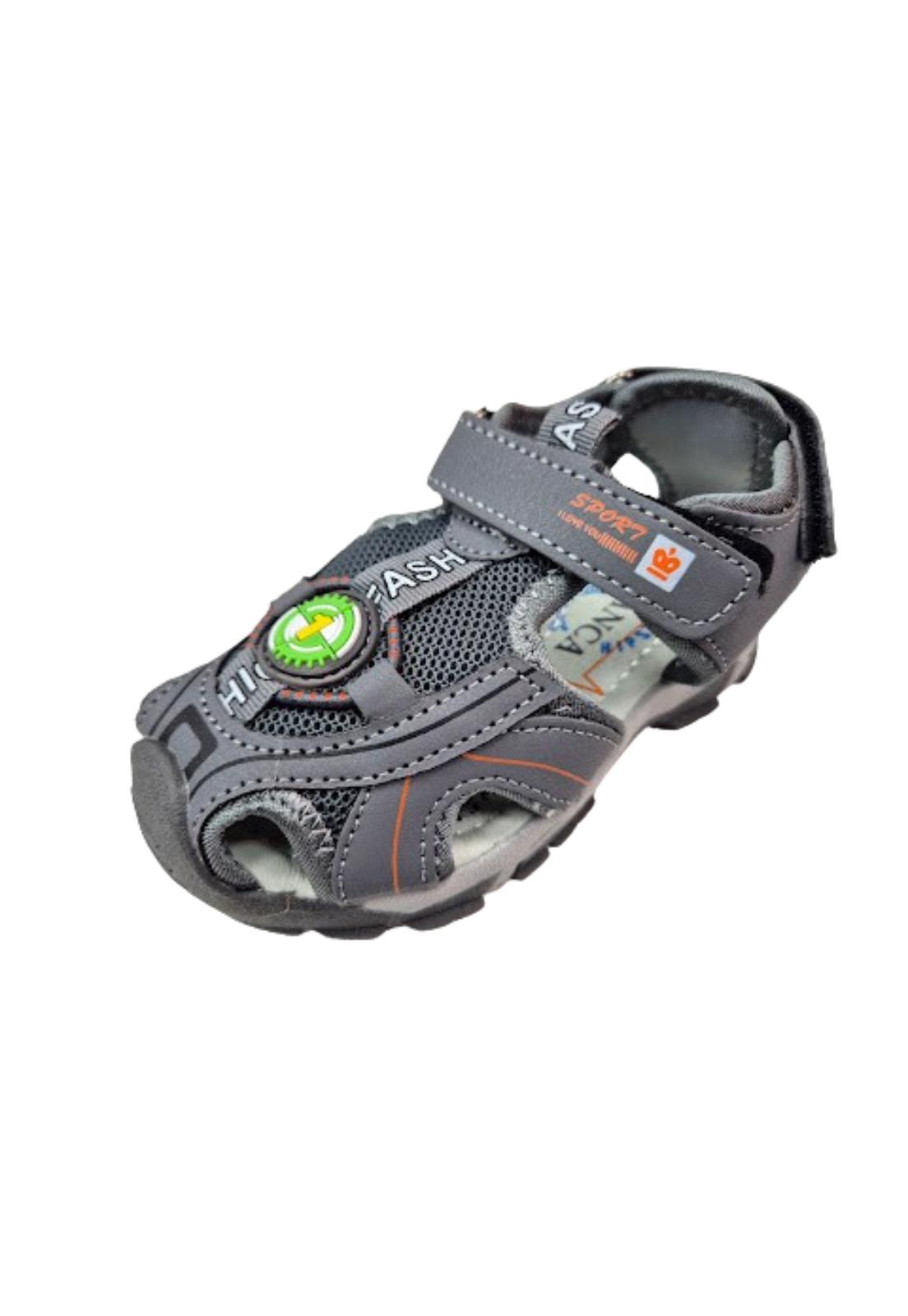 SANDALIA NIÑO GRIS VELCRO - 1