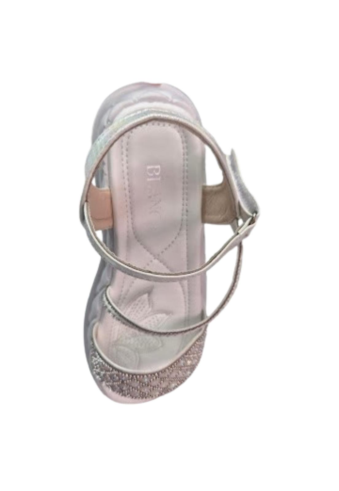 SANDALIA NIÑA VINNYS OUTLET BLANCO BRILLANTE - 3