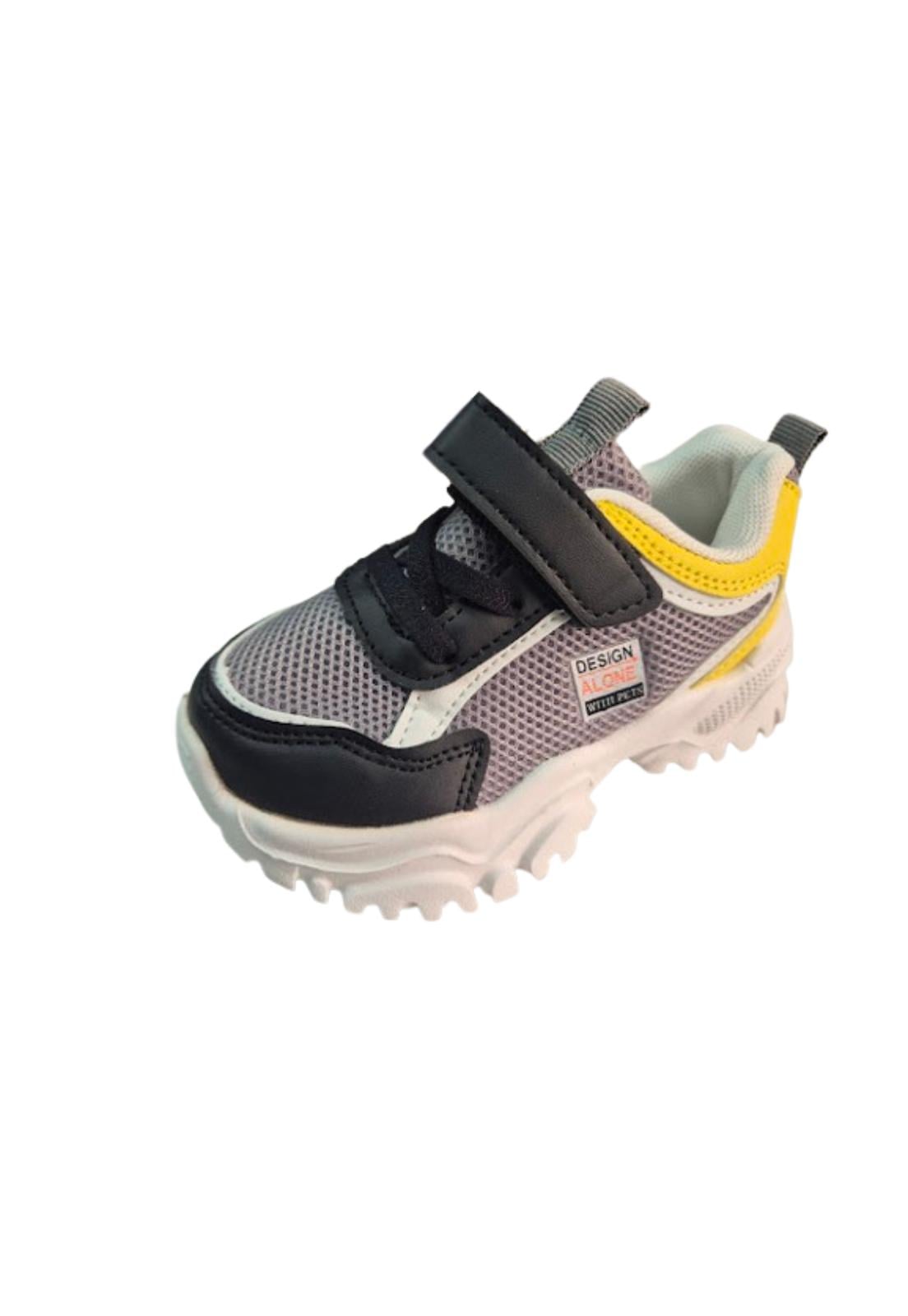 ZAPATILLA URBANA VELCRO NIÑO AMARILLO - 1
