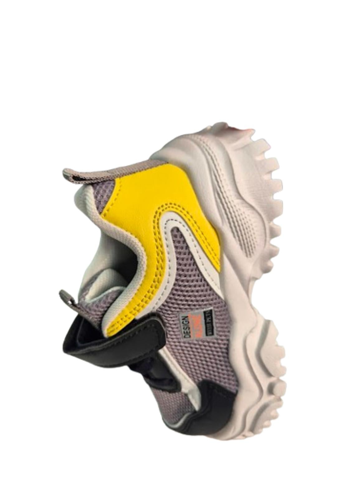 ZAPATILLA URBANA VELCRO NIÑO AMARILLO - 3
