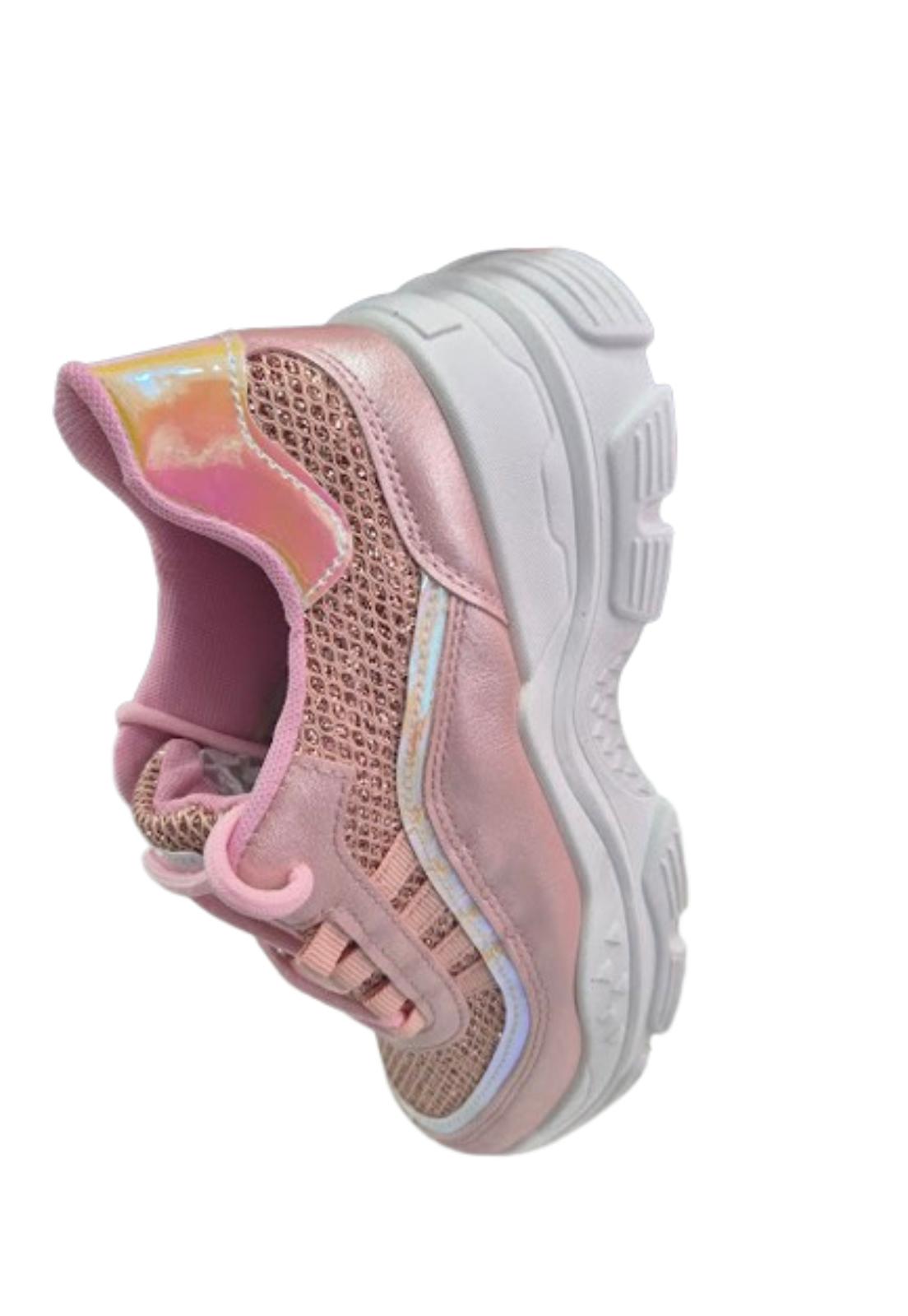 ZAPATILLA URBANA BRILLANTE ROSADO MUJER - 3