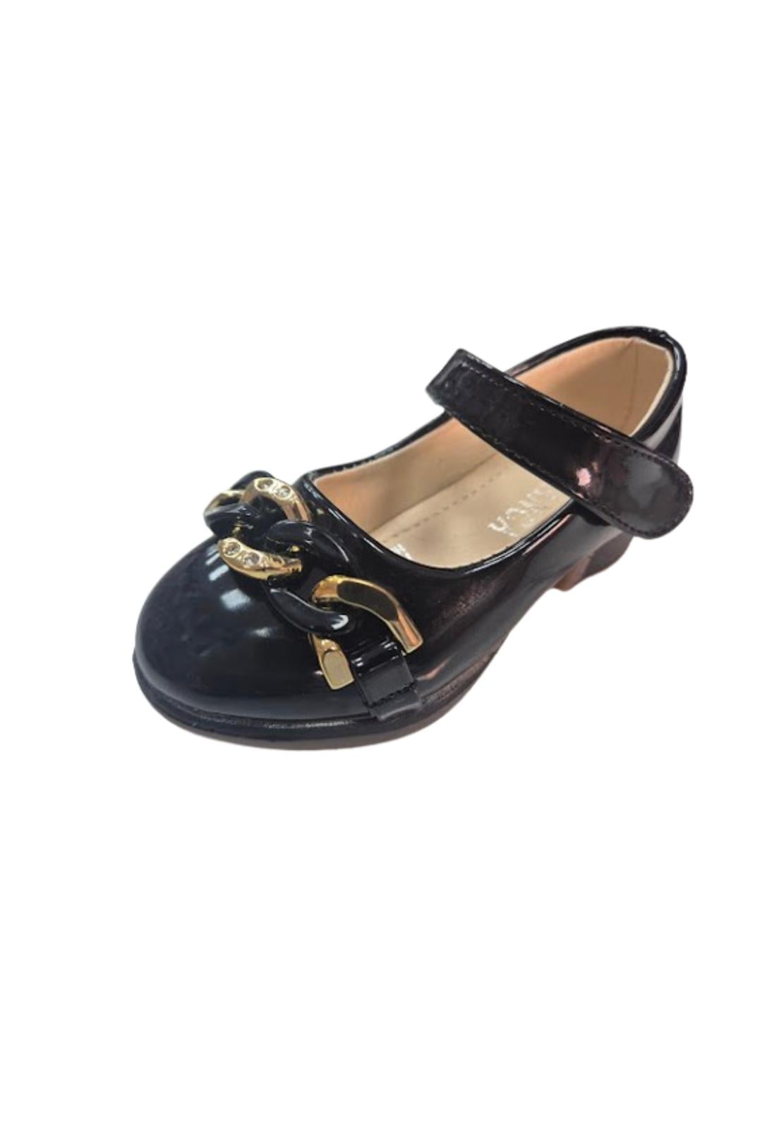 ZAPATO CHAROL NIÑA NEGRO - 1
