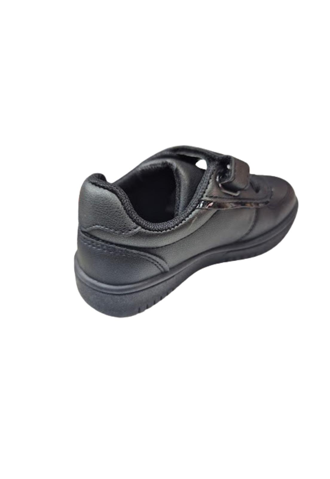 ZAPATILLA ESCOLAR VELCRO NEGRO NIÑO NIÑA - 2