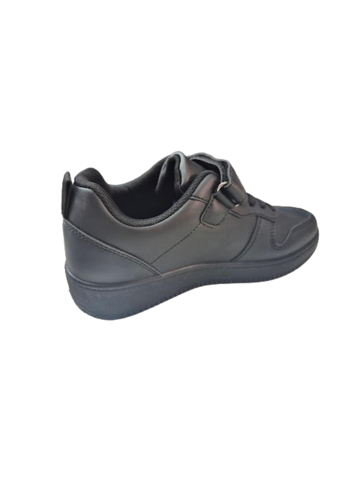 ZAPATILLA ESCOLAR NEGRO VELCRO JUVENIL - 2