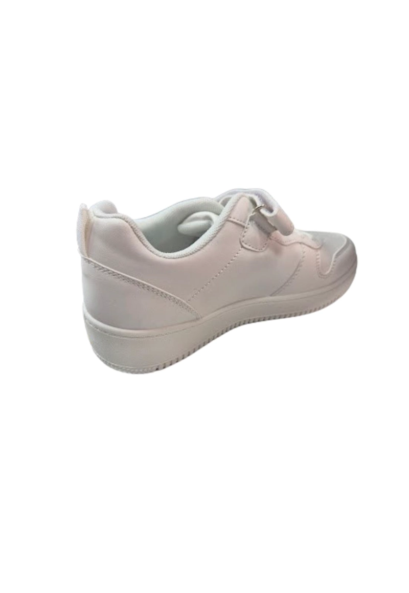 ZAPATILLA ESCOLAR BLANCO VELCRO JUVENIL - 2