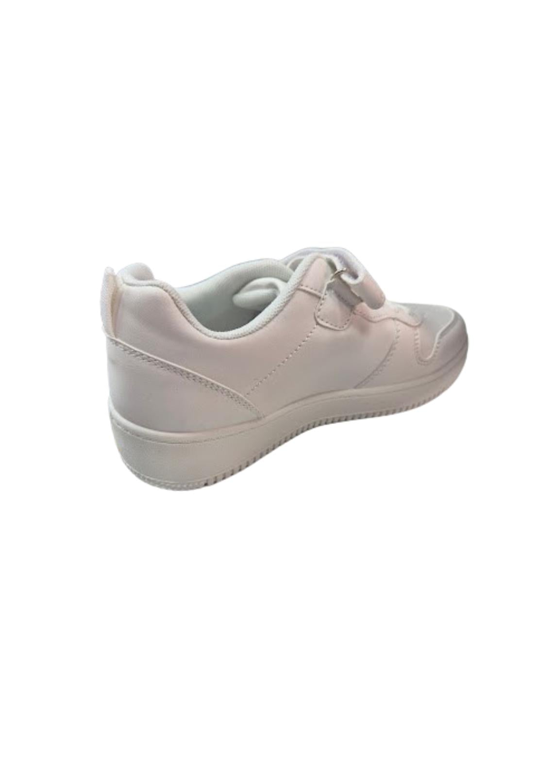 ZAPATILLA ESCOLAR BLANCO VELCRO JUVENIL - 2