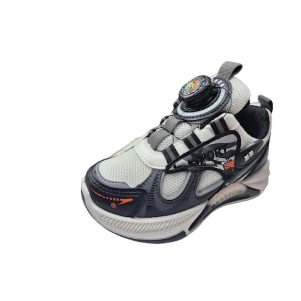 ZAPATILLA URBANA NIÑO GRIS NEGRO - 1