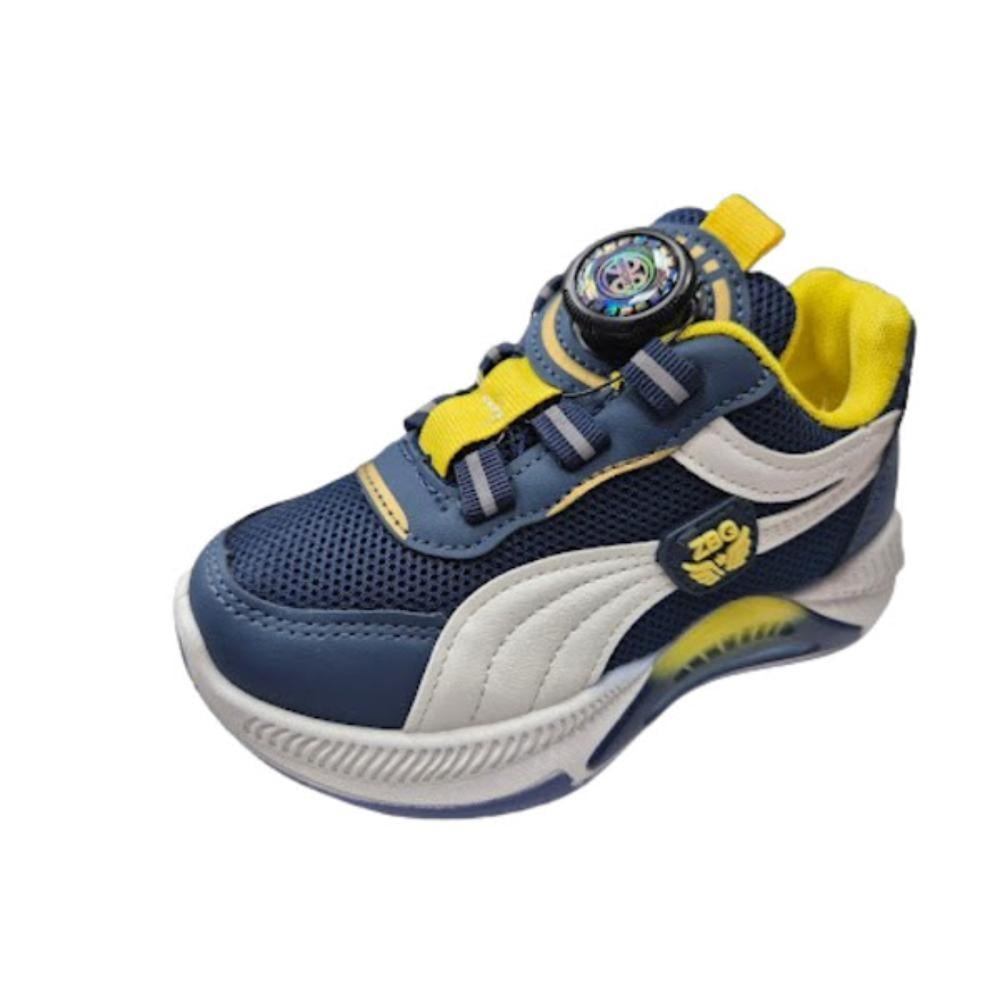 ZAPATILLA URBANA NIÑO AZUL AMARILLO - 1