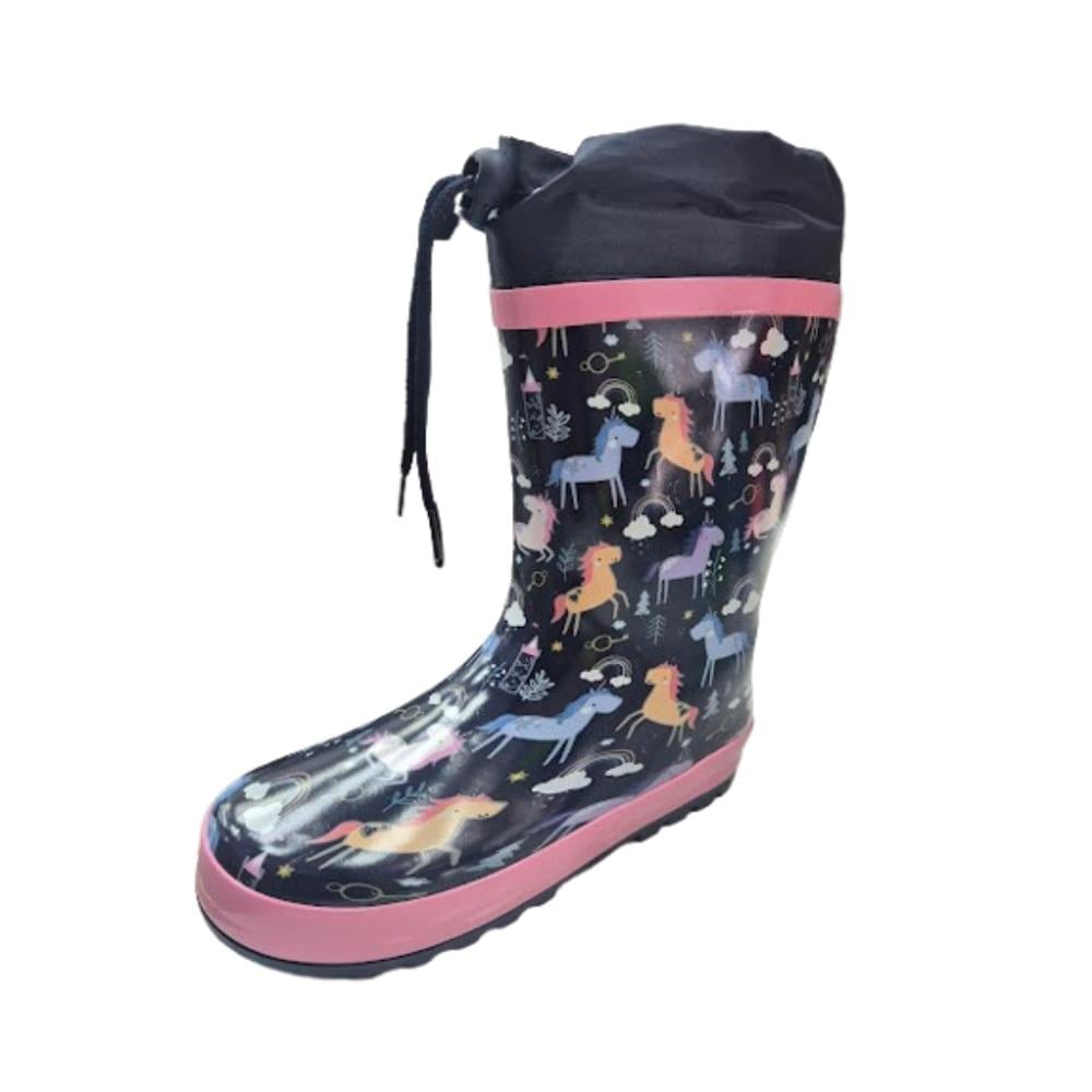 BOTA DE AGUA LLUVIA NIÑA FUCSIA - 1