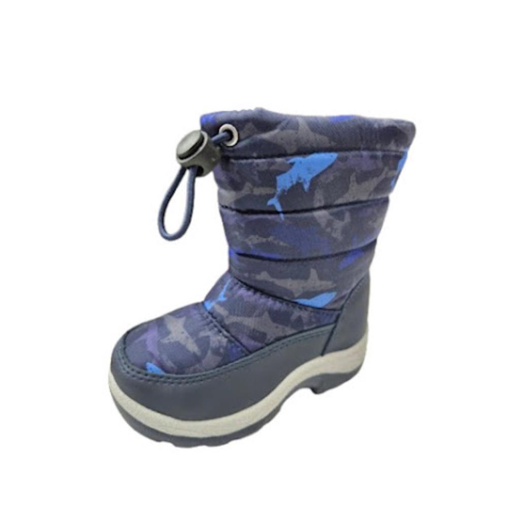BOTA DE NIEVE IMPERMEABLE NIÑO AZUL - 1