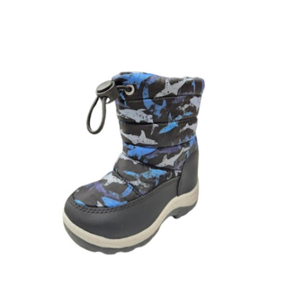 BOTA DE NIEVE IMPERMEABLE NIÑO AZUL OSCURO - 1