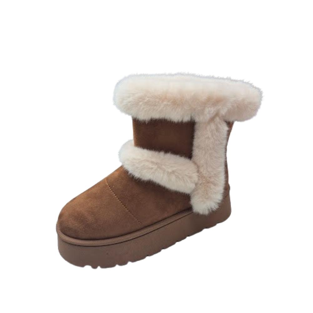 BOTA DE INVIERNO MUJER BEIGE - 1