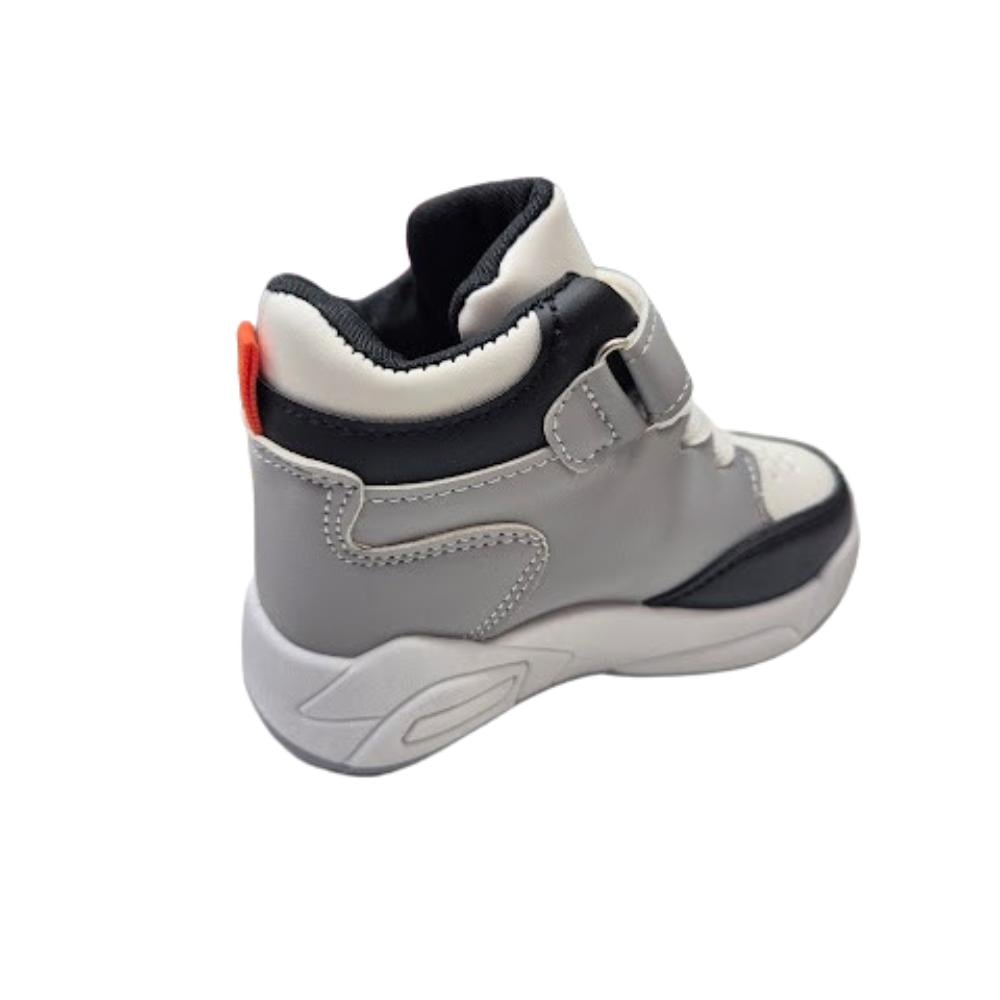 ZAPATILLA URBANA NIÑO CON CAÑA BLANCO - 2