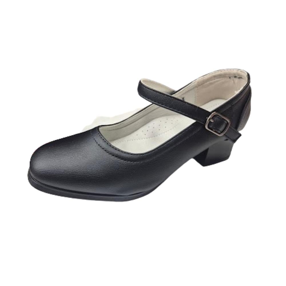 ZAPATO DE CUECA MUJER NEGRO - 1