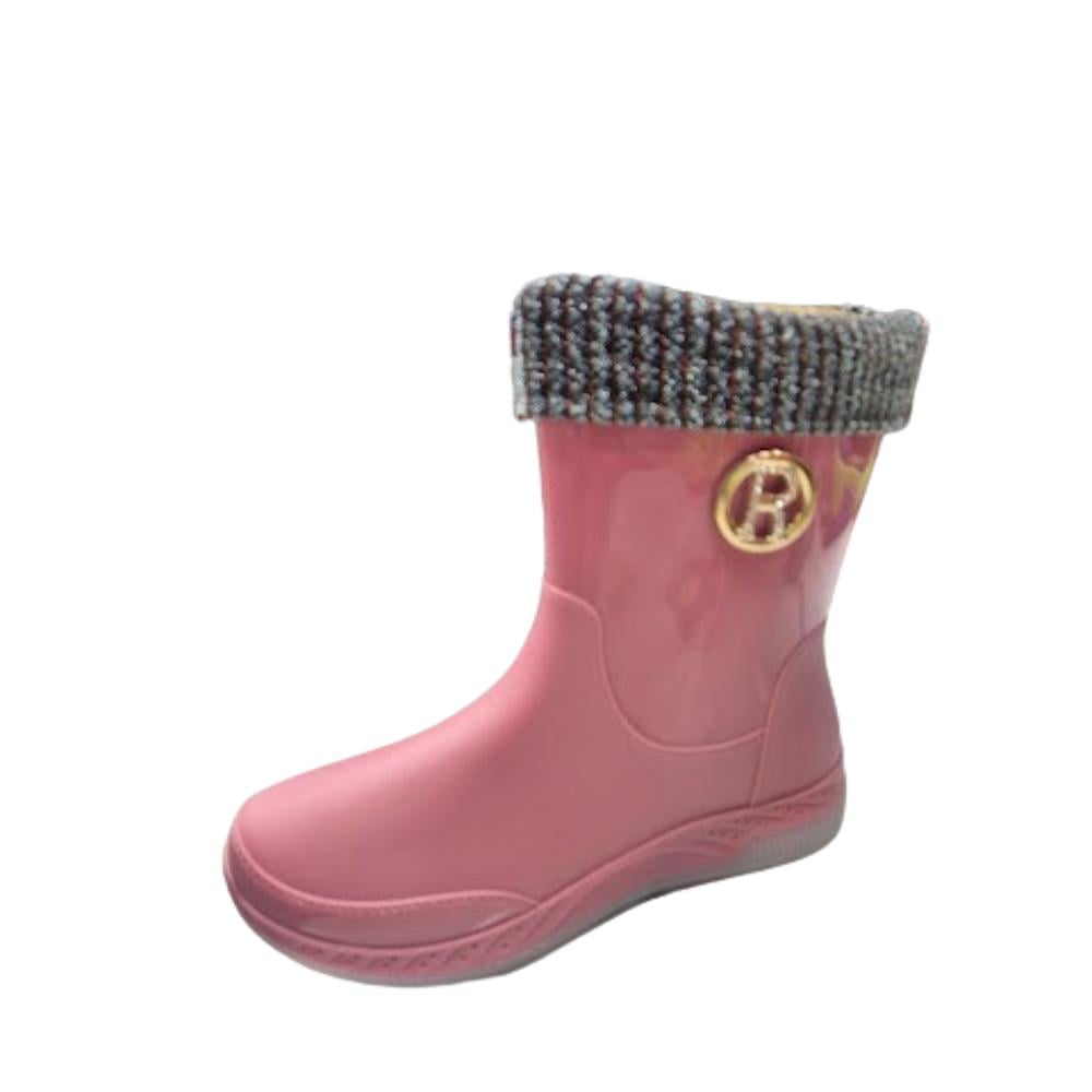 BOTA DE AGUA MUJER BRILLANTE ROSADO - 1