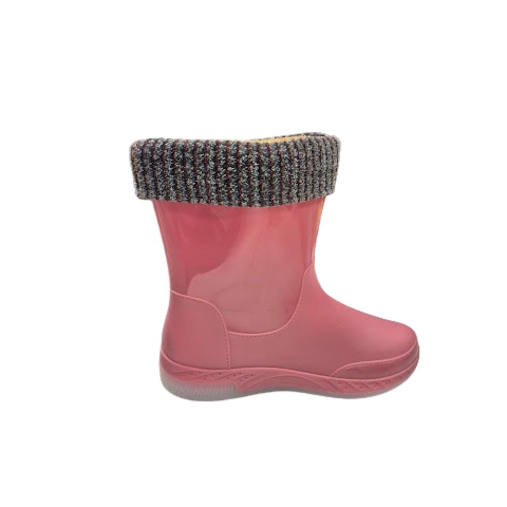 BOTA DE AGUA MUJER BRILLANTE ROSADO - 2