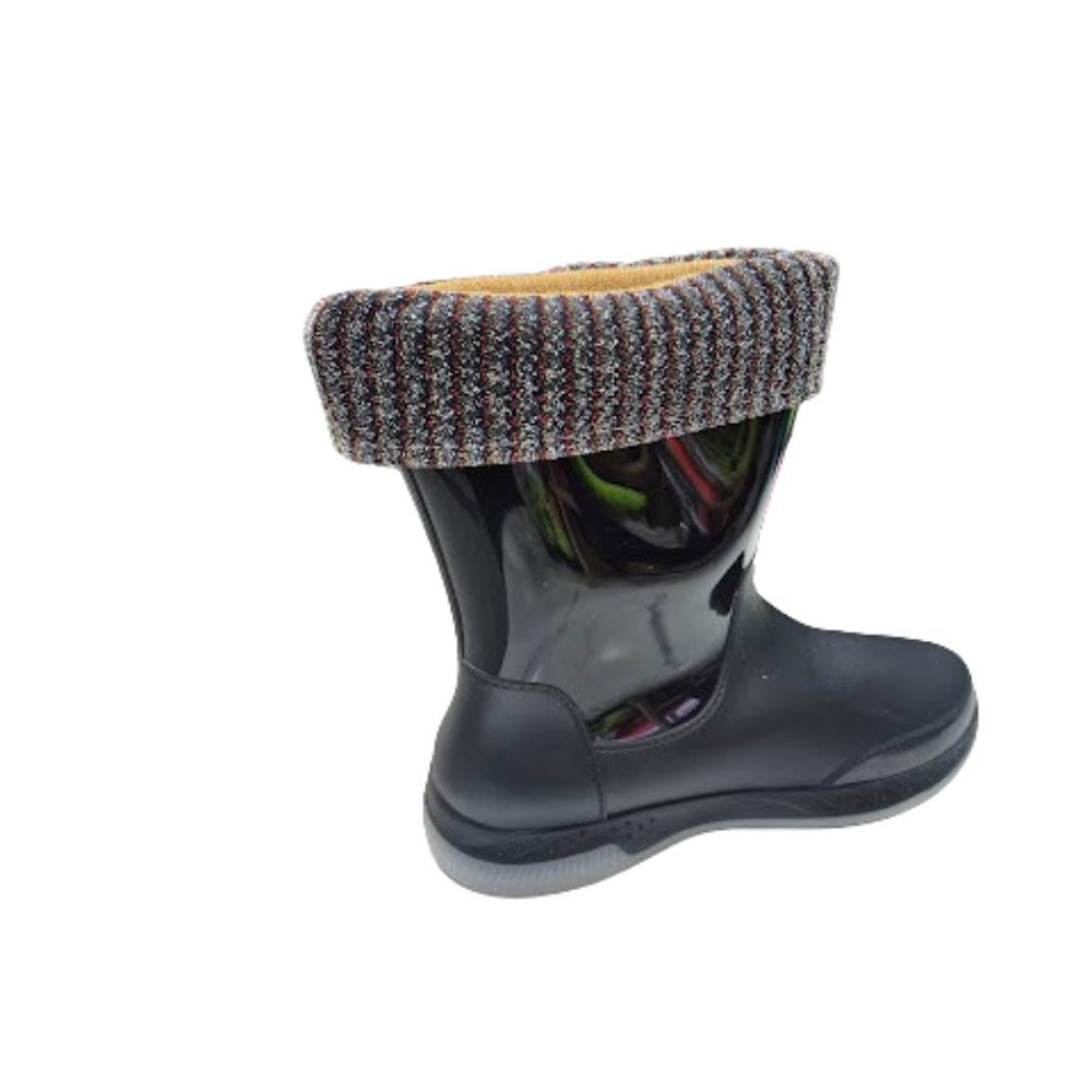 BOTA DE AGUA MUJER BRILLANTE NEGRO - 2