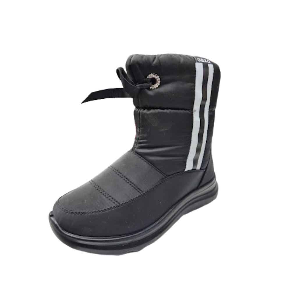 BOTA DE NIEVE IMPERMEABLE MUJER NEGRO - 1