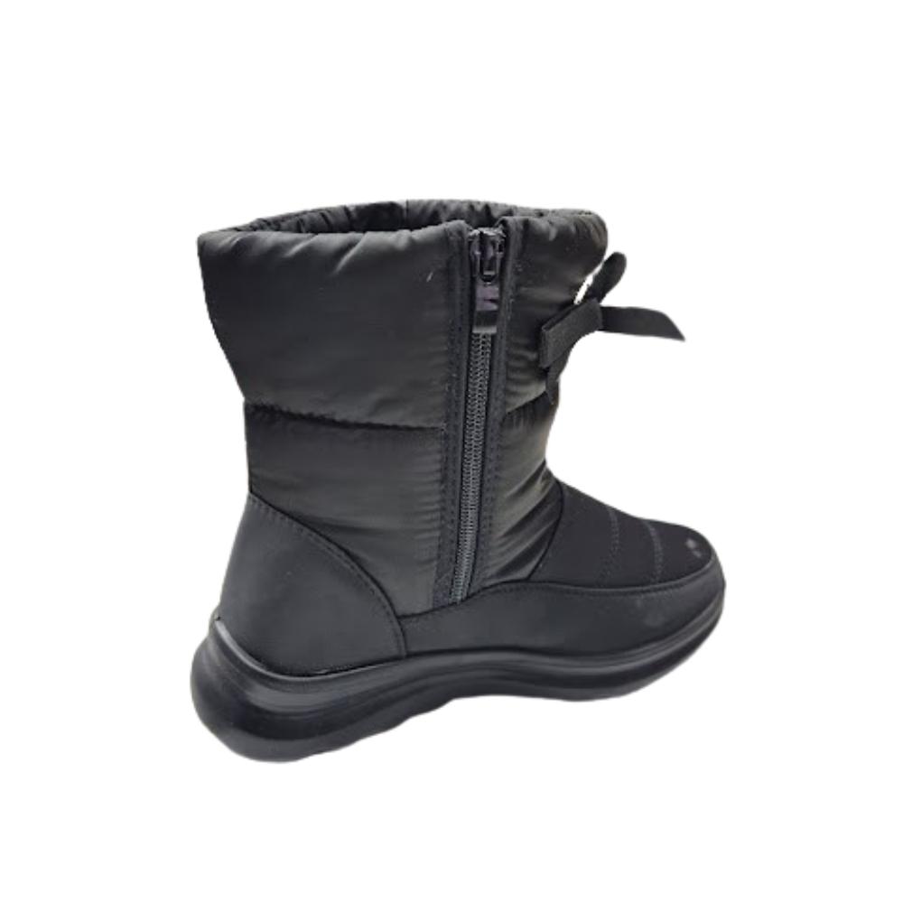 BOTA DE NIEVE IMPERMEABLE MUJER NEGRO - 2