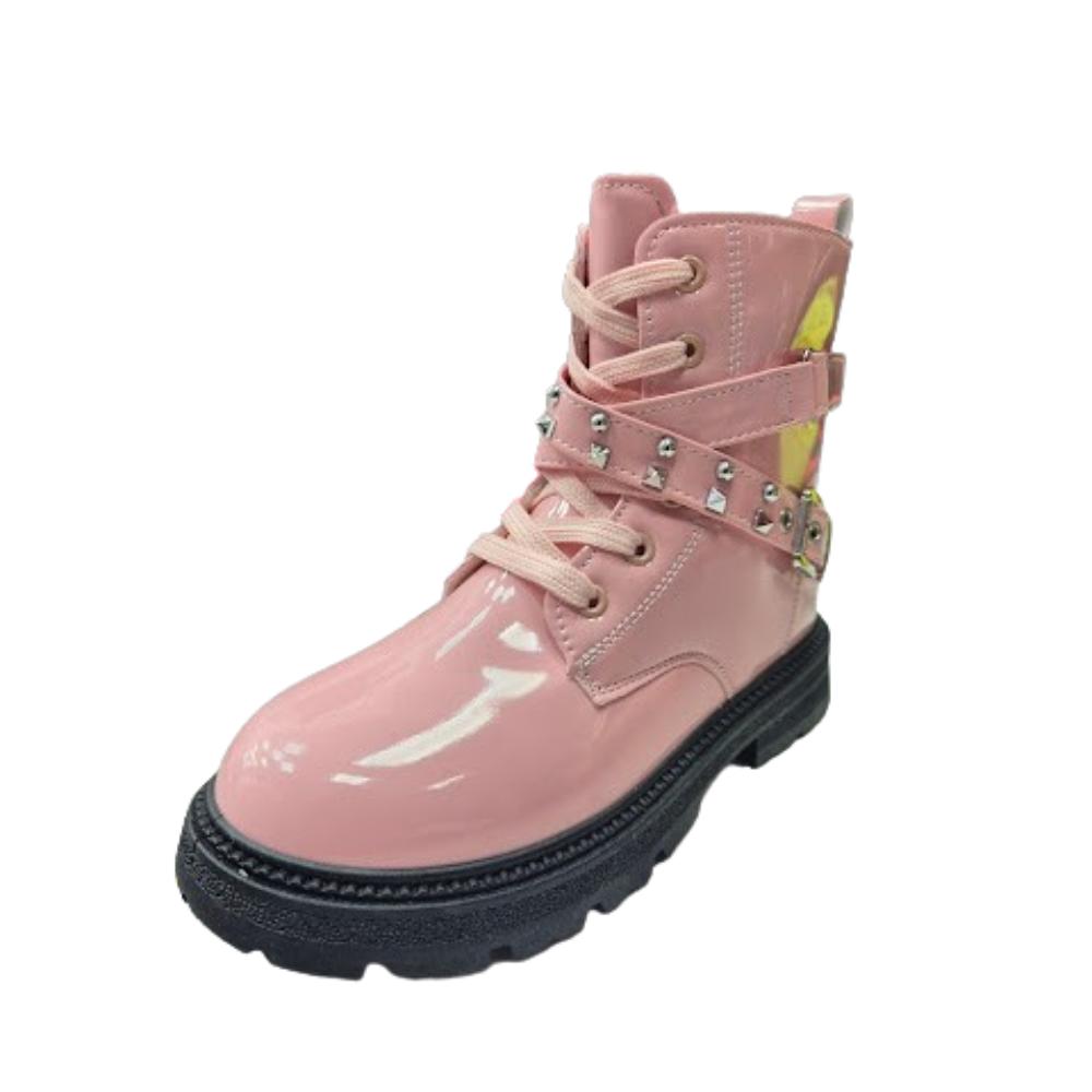 BOTA DE INVIERNO NIÑA CHAROL ROSADO - 1