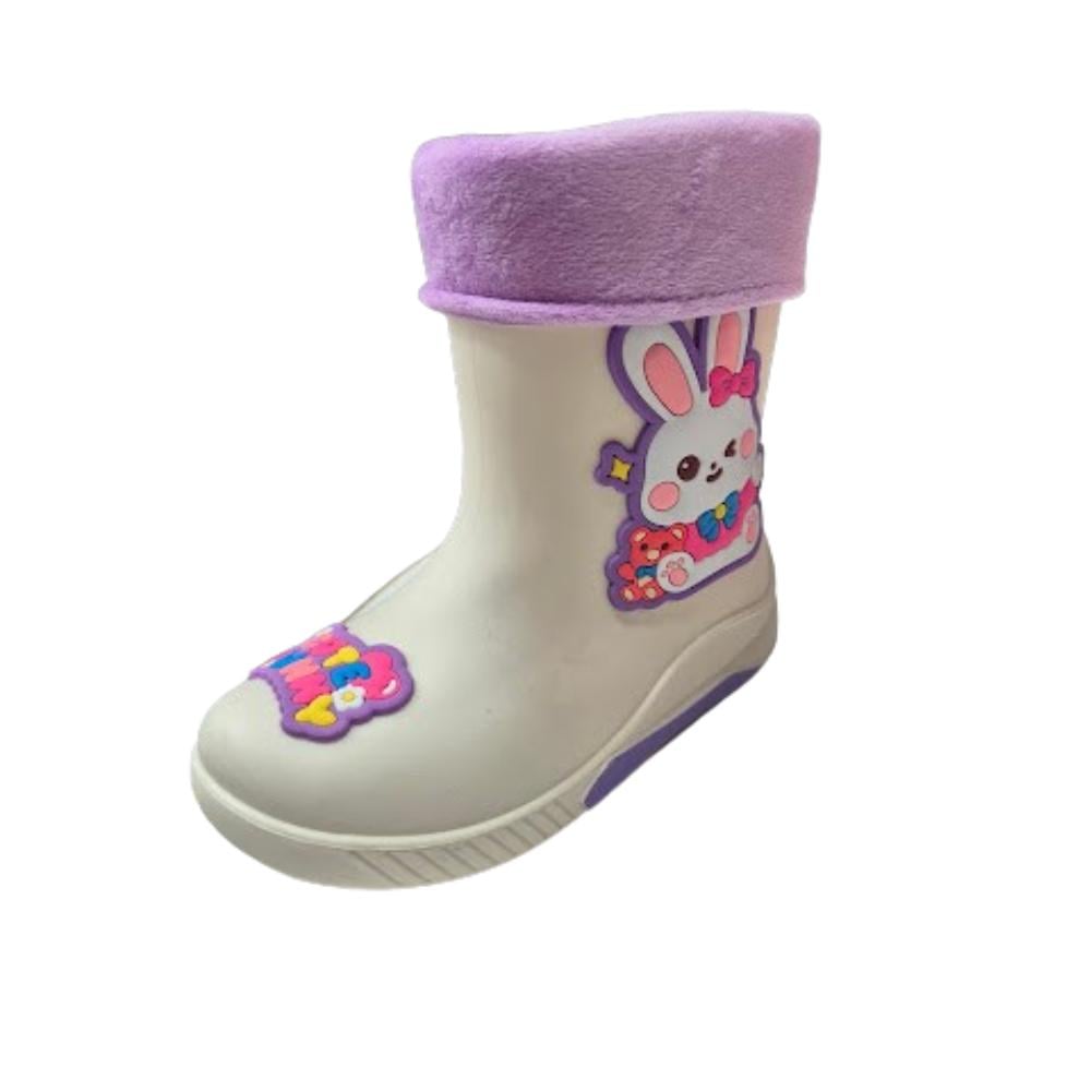 BOTA DE LLUVIA NIÑA BLANCO - 1