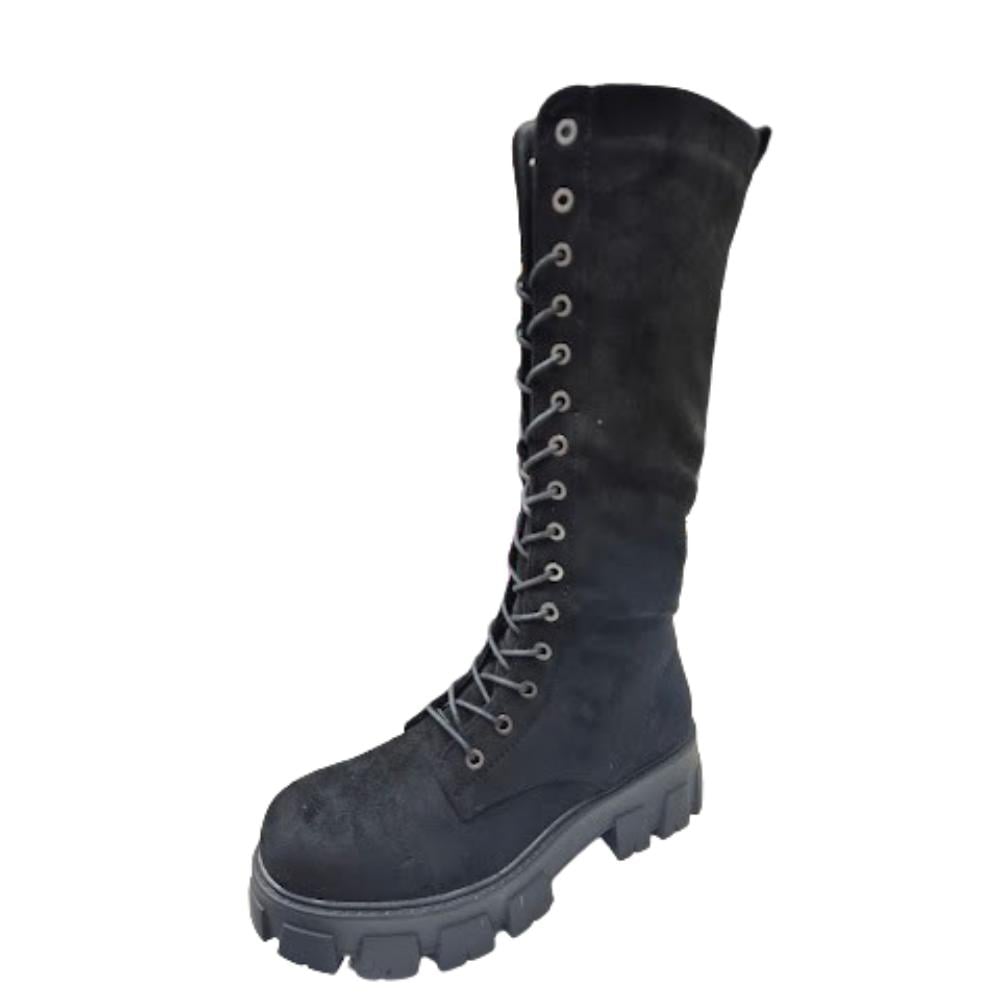 BOTA DE INVIERNO MUJER LARGO NEGRO - 1