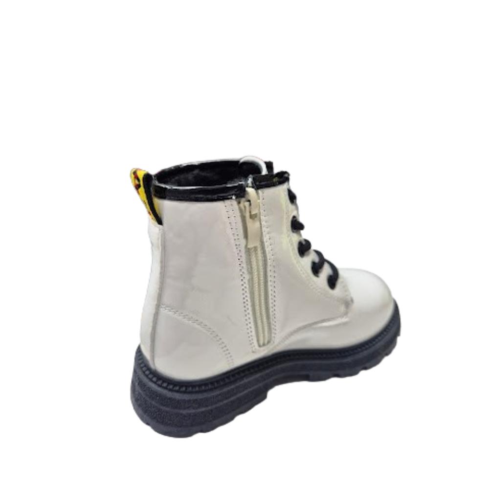 BOTA DE INVIERNO CHAROL NIÑA BLANCO - 2