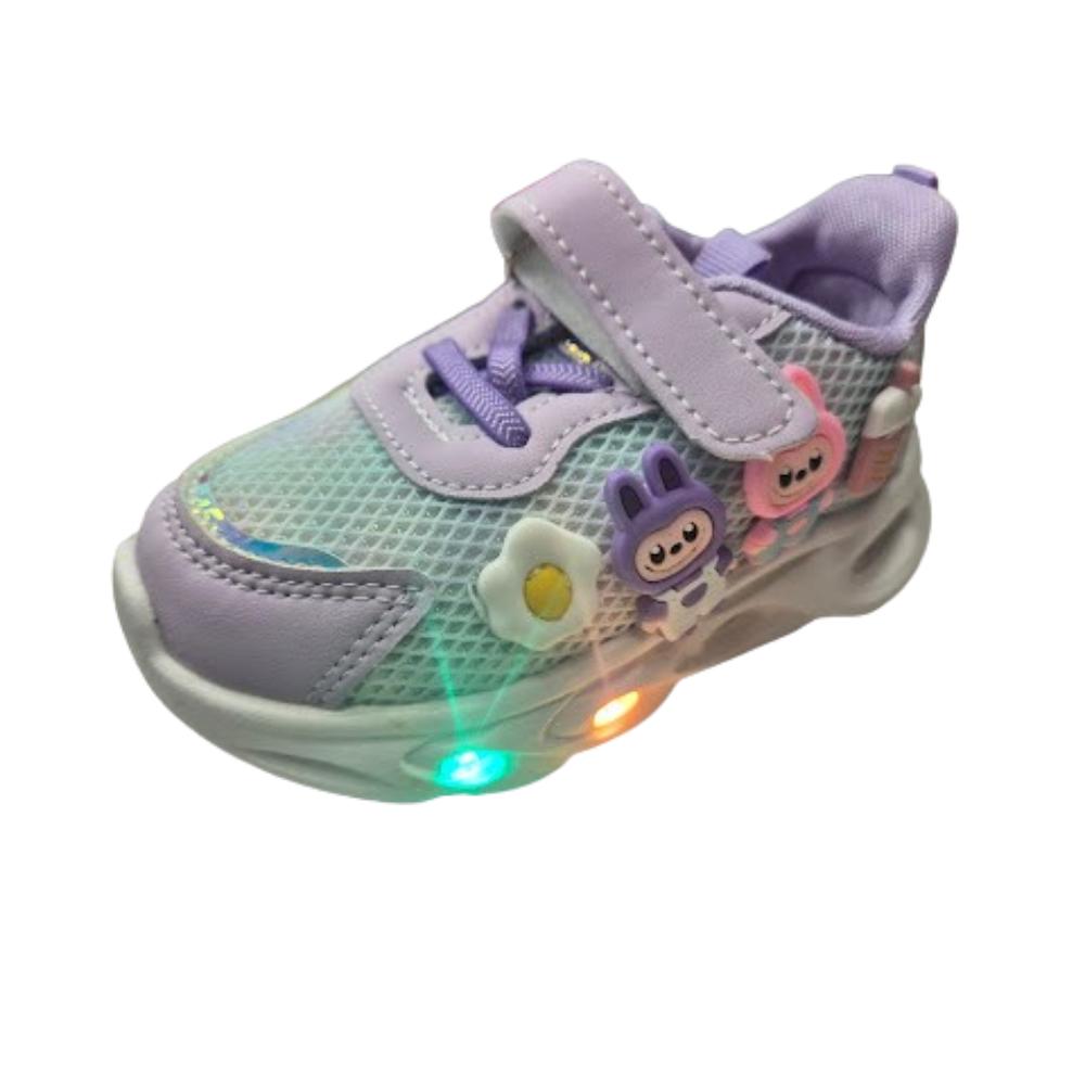 ZAPATILLA LUCES NIÑA MORADO - 1