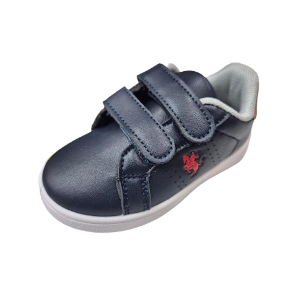 ZAPATILLA DEPORTIVA DOBLE VELCRO NIÑO AZUL - 1