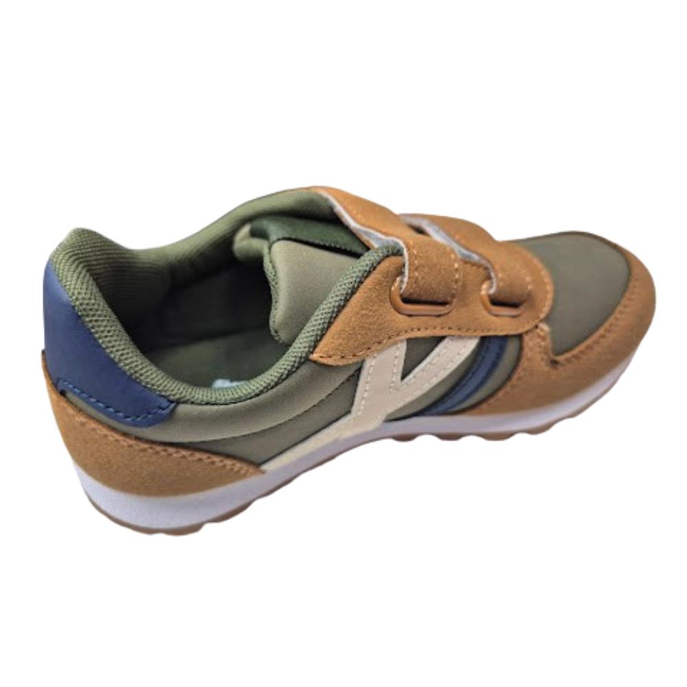 ZAPATILLA DEPORTIVA NIÑO VELCRO CAMEL - 2