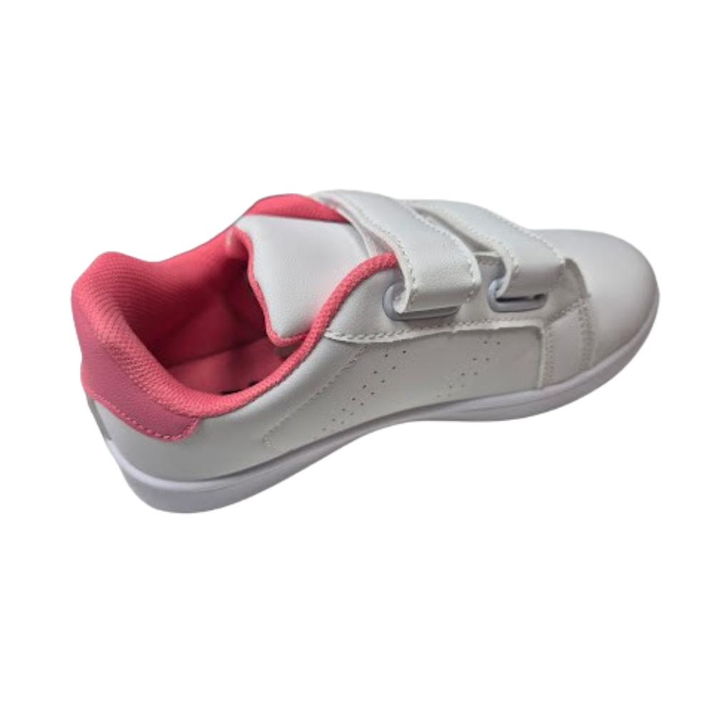 ZAPATILLA DEPORTIVA NIÑA BLANCO ROSA VELCRO - 2